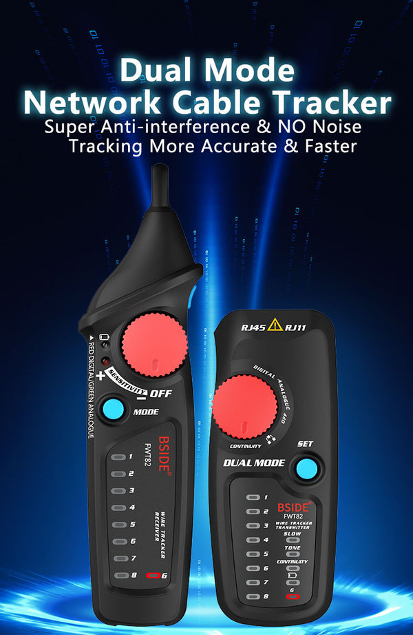Network Cable Tracker Wire Tester FWT82 Professional RJ45 RJ11 Telephone Toner Ethernet LAN Tracer Detector Line Finder | Vimost Shop.