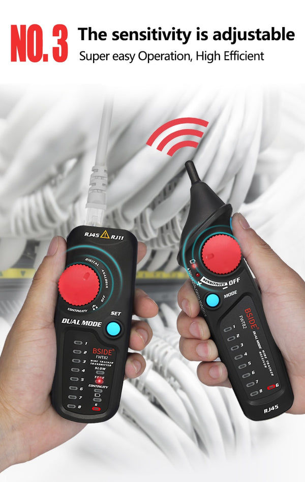 Network Cable Tracker Wire Tester FWT82 Professional RJ45 RJ11 Telephone Toner Ethernet LAN Tracer Detector Line Finder | Vimost Shop.