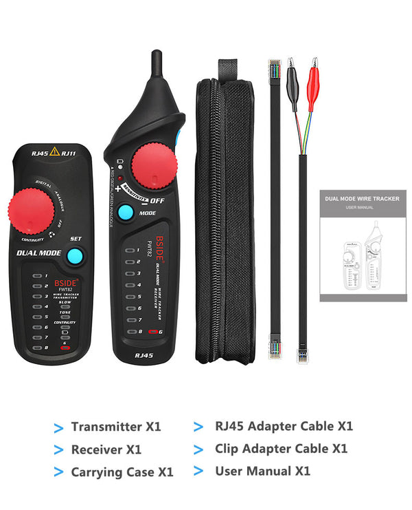Network Cable Tracker Wire Tester FWT82 Professional RJ45 RJ11 Telephone Toner Ethernet LAN Tracer Detector Line Finder | Vimost Shop.
