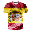 Retro Federal Republic of Germany Flag T-shirt Men/Women Couple Lovers Models Fashion Short sleeve Round neck T-shirt | Vimost Shop.