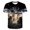 Retro Federal Republic of Germany Flag T-shirt Men/Women Couple Lovers Models Fashion Short sleeve Round neck T-shirt | Vimost Shop.