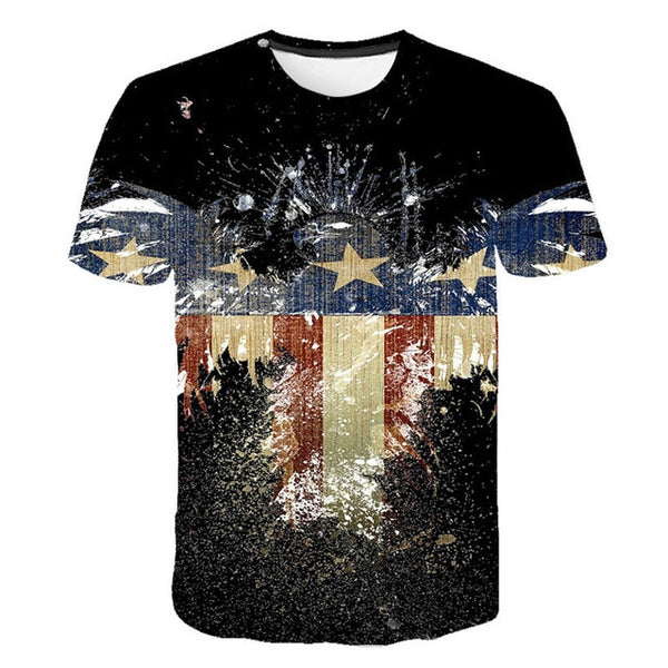 Retro Federal Republic of Germany Flag T-shirt Men/Women Couple Lovers Models Fashion Short sleeve Round neck T-shirt | Vimost Shop.