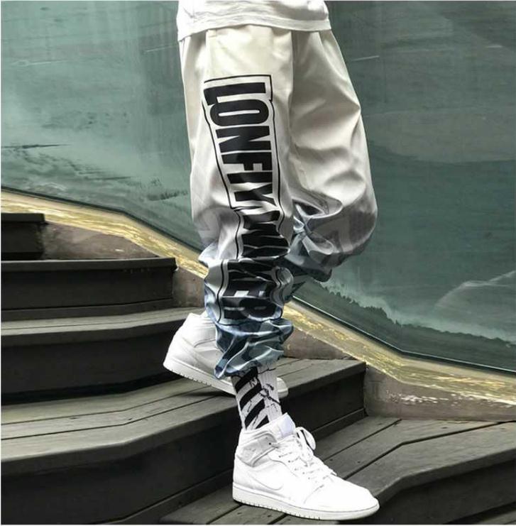Hip hop Pants Men Loose Joggers Print Streetwear Harem Pants Big Size S-3XL Casual Harajuku Funny Print Ankle length Trousers | Vimost Shop.
