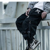 Ribbons Casual Hip Hop Cargo Pants Mens Summer Elastic Waist Japanese Streetwear Harajuku Joggers Trousers | Vimost Shop.