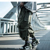 Ribbons Casual Hip Hop Cargo Pants Mens Summer Elastic Waist Japanese Streetwear Harajuku Joggers Trousers | Vimost Shop.