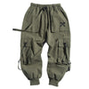 Ribbons Casual Hip Hop Cargo Pants Mens Summer Elastic Waist Japanese Streetwear Harajuku Joggers Trousers | Vimost Shop.