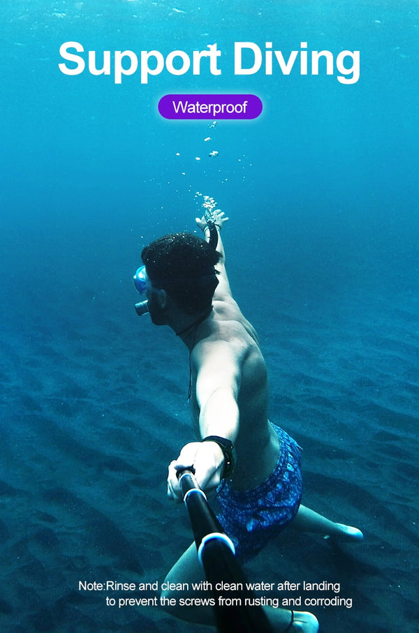 6 in 1 Extendable Aluminum Alloy Selfie Stick + Detachable Tripod Mount Phone Holder for GoPro SJCAM Xiaomi Yi Cameras | Vimost Shop.