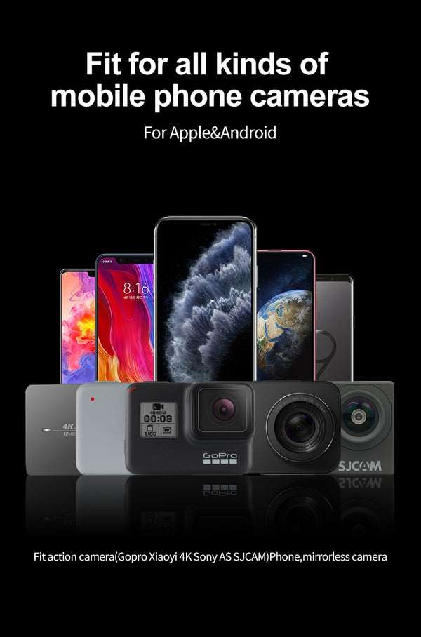 6 in 1 Extendable Aluminum Alloy Selfie Stick + Detachable Tripod Mount Phone Holder for GoPro SJCAM Xiaomi Yi Cameras | Vimost Shop.