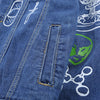 Hip Hop Fashion Printed Jeans Jacket Men  Autumn Winter Streetwear Denim Jackets Coats Cowboy Jacket Jaqueta masculina | Vimost Shop.