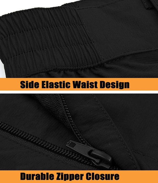 Summer Pants Men Convertible Pants Lightweight Quick Dry Cargo Work Hike Trousers Man Casual Straight Pants Elastic | Vimost Shop.