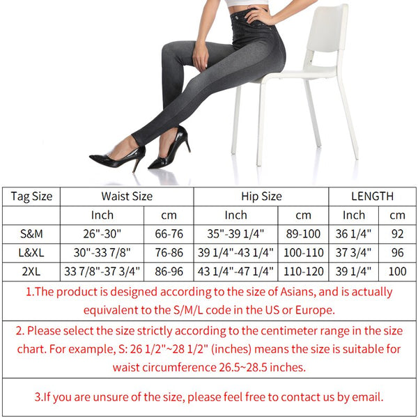Faux Denim Jeans Leggings High Waist Fashion Slim Women Seamless Leggings Sexy Long Printing Fitness Legging Casual Pencil Pants | Vimost Shop.