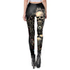 Skull Punk Women Legging Gothic Style Lion Retro Vintage Steampunk Leggins Ankle Pants | Vimost Shop.