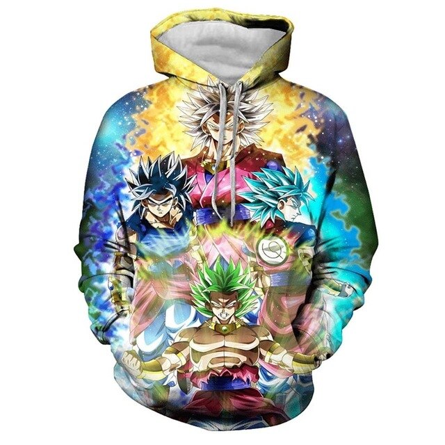Dragon ball Anime 3D hoodies Men Women Hooded Sweatshirt Dragonball Son Goku Casual Pockets Streetwear Autumn Tops - Vimost Shop