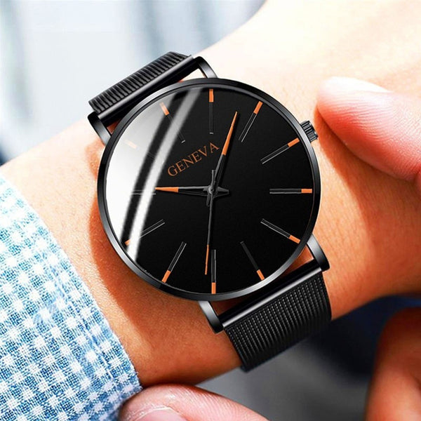 Men Luxury Watches Quartz Wrist Watch Man Sport Analog Wristwatch Stainless Steel Casual  Watch Simple Top Brand Clock | Vimost Shop.