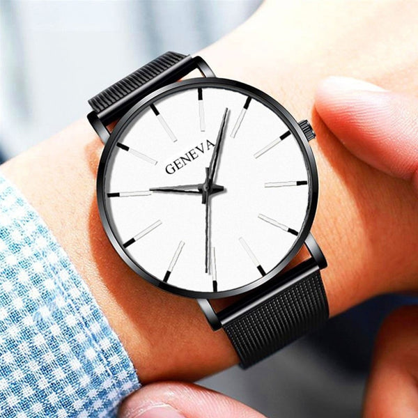 Men Luxury Watches Quartz Wrist Watch Man Sport Analog Wristwatch Stainless Steel Casual  Watch Simple Top Brand Clock | Vimost Shop.