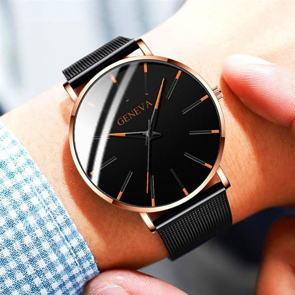 Men Luxury Watches Quartz Wrist Watch Man Sport Analog Wristwatch Stainless Steel Casual  Watch Simple Top Brand Clock | Vimost Shop.