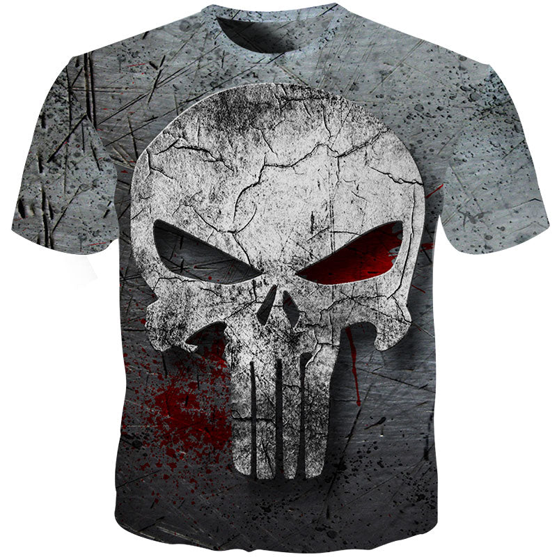 3d Skull T Shirt Men 3d Full Print Tees Shirt Homme Punisher 3d T Shirt Fitness Compression Men T Shirt Plus Size | Vimost Shop.