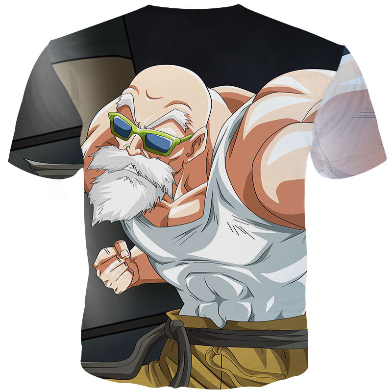 Men Anime Print Dragon Ball 3D T-Shirt Oogway Tees Master Roshi Men T shirt Streetwear Plus Size | Vimost Shop.