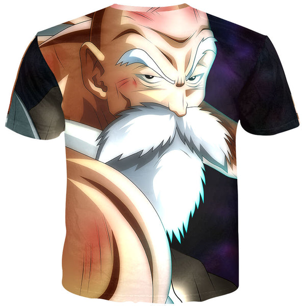 Men Anime Print Dragon Ball 3D T-Shirt Oogway Tees Master Roshi Men T shirt Streetwear Plus Size | Vimost Shop.