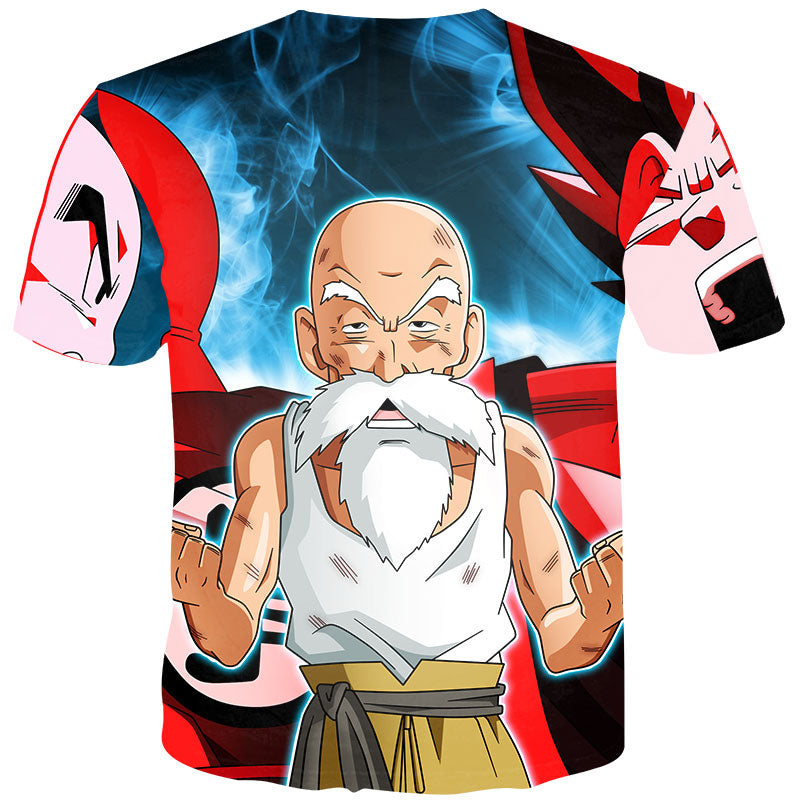 Men Anime Print Dragon Ball 3D T-Shirt Oogway Tees Master Roshi Men T shirt Streetwear Plus Size | Vimost Shop.