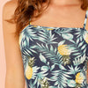 Allover Pineapple Tropical Print Cami Dress Multicolor Sleeveless Sheath Mini Dresses Women Summer Vacation Beach Dress | Vimost Shop.