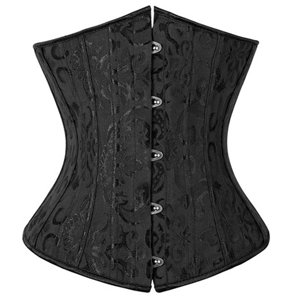 28 Sprial Steel Boned Black Shapewear Waist Cincher Slim Control Body Shaper Cincher Underbust Corset Sexy Women Plus Size S-6XL | Vimost Shop.