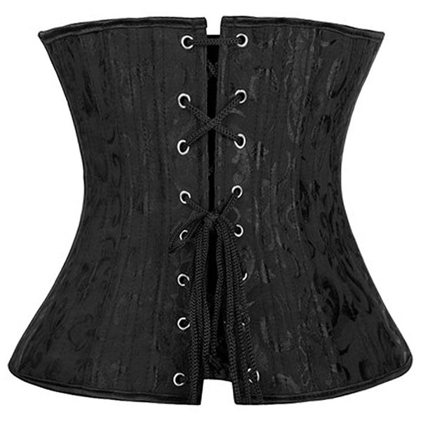 28 Sprial Steel Boned Black Shapewear Waist Cincher Slim Control Body Shaper Cincher Underbust Corset Sexy Women Plus Size S-6XL | Vimost Shop.