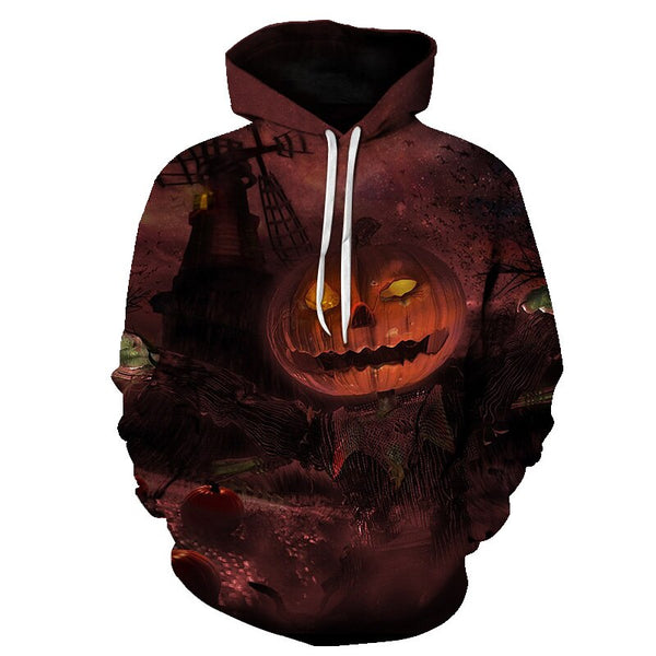 Male Sweatshirt Pumpkin King Jack Skellington Evil Smile Pattern Spring Men Hoodies Cool Streetwear Halloween Party | Vimost Shop.
