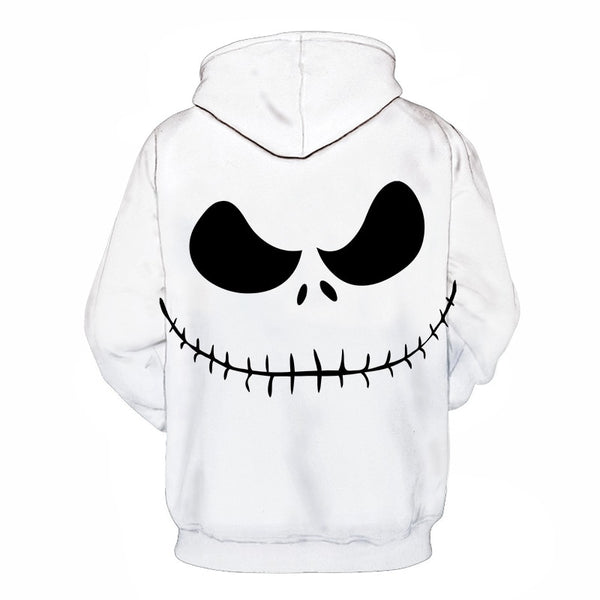 Male Sweatshirt Pumpkin King Jack Skellington Evil Smile Pattern Spring Men Hoodies Cool Streetwear Halloween Party | Vimost Shop.