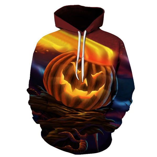 Male Sweatshirt Pumpkin King Jack Skellington Evil Smile Pattern Spring Men Hoodies Cool Streetwear Halloween Party | Vimost Shop.