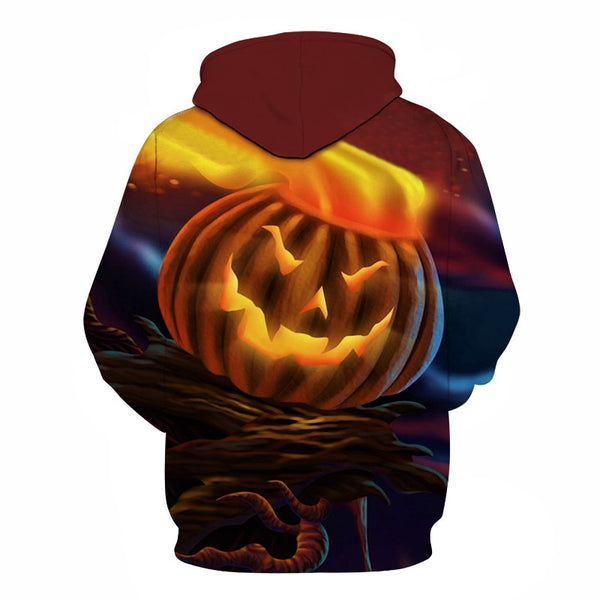 Male Sweatshirt Pumpkin King Jack Skellington Evil Smile Pattern Spring Men Hoodies Cool Streetwear Halloween Party | Vimost Shop.