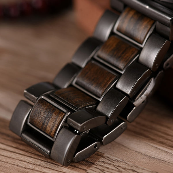 Wood Watch Men Stopwatch erkek kol saati Wooden Wristwatches Male Show Date Create Gift | Vimost Shop.
