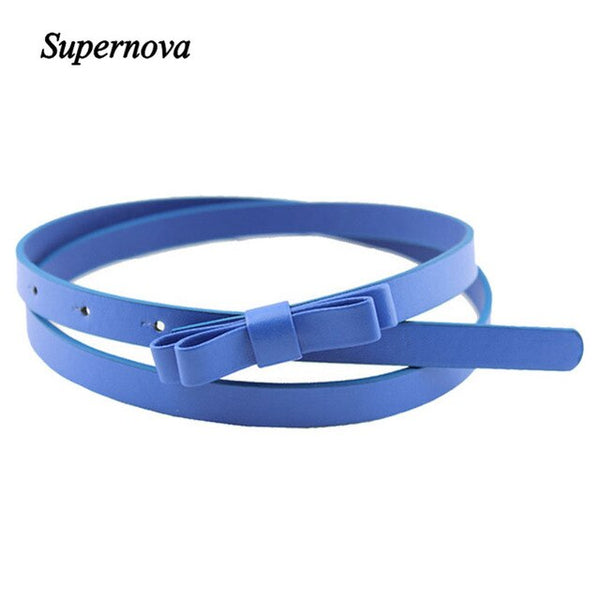 Hot Marking 1pc New Fashion Dow Candy Thin Women Pu Leather Casual Belt Cummerbund For Girl H18 Drop Shipping | Vimost Shop.