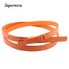 Hot Marking 1pc New Fashion Dow Candy Thin Women Pu Leather Casual Belt Cummerbund For Girl H18 Drop Shipping | Vimost Shop.