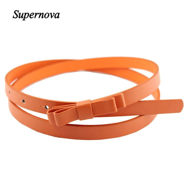 Hot Marking 1pc New Fashion Dow Candy Thin Women Pu Leather Casual Belt Cummerbund For Girl H18 Drop Shipping | Vimost Shop.