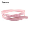 Hot Marking 1pc New Fashion Dow Candy Thin Women Pu Leather Casual Belt Cummerbund For Girl H18 Drop Shipping | Vimost Shop.