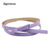 Hot Marking 1pc New Fashion Dow Candy Thin Women Pu Leather Casual Belt Cummerbund For Girl H18 Drop Shipping | Vimost Shop.
