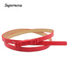 Hot Marking 1pc New Fashion Dow Candy Thin Women Pu Leather Casual Belt Cummerbund For Girl H18 Drop Shipping | Vimost Shop.