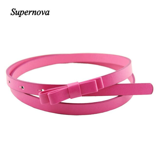 Hot Marking 1pc New Fashion Dow Candy Thin Women Pu Leather Casual Belt Cummerbund For Girl H18 Drop Shipping | Vimost Shop.