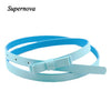 Hot Marking 1pc New Fashion Dow Candy Thin Women Pu Leather Casual Belt Cummerbund For Girl H18 Drop Shipping | Vimost Shop.
