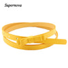 Hot Marking 1pc New Fashion Dow Candy Thin Women Pu Leather Casual Belt Cummerbund For Girl H18 Drop Shipping | Vimost Shop.