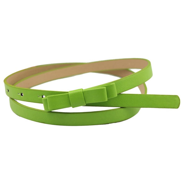 Hot Marking 1pc New Fashion Dow Candy Thin Women Pu Leather Casual Belt Cummerbund For Girl H18 Drop Shipping | Vimost Shop.