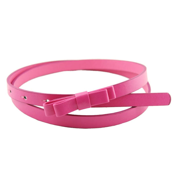 Hot Marking 1pc New Fashion Dow Candy Thin Women Pu Leather Casual Belt Cummerbund For Girl H18 Drop Shipping | Vimost Shop.