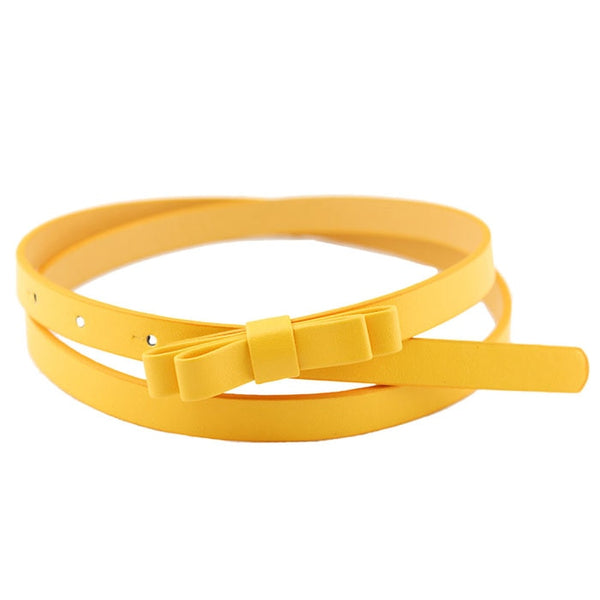 Hot Marking 1pc New Fashion Dow Candy Thin Women Pu Leather Casual Belt Cummerbund For Girl H18 Drop Shipping | Vimost Shop.