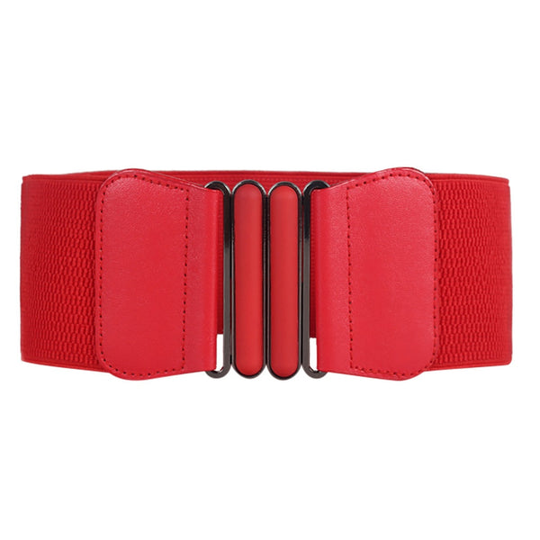 Women Belt Stretch Wide Waist Belts Metal Buckle Leather Strap Female Apparel Accessories Dress Waist Summer ceinture femme #L20 | Vimost Shop.