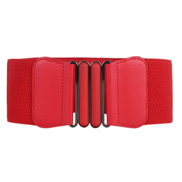 Women Belt Stretch Wide Waist Belts Metal Buckle Leather Strap Female Apparel Accessories Dress Waist Summer ceinture femme #L20 | Vimost Shop.
