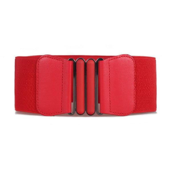 Women Belt Stretch Wide Waist Belts Metal Buckle Leather Strap Female Apparel Accessories Dress Waist Summer ceinture femme #L20 | Vimost Shop.