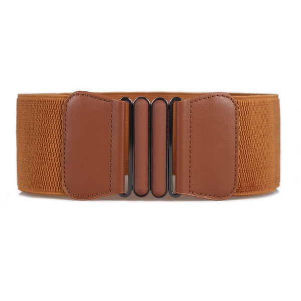 Women Belt Stretch Wide Waist Belts Metal Buckle Leather Strap Female Apparel Accessories Dress Waist Summer ceinture femme #L20 | Vimost Shop.