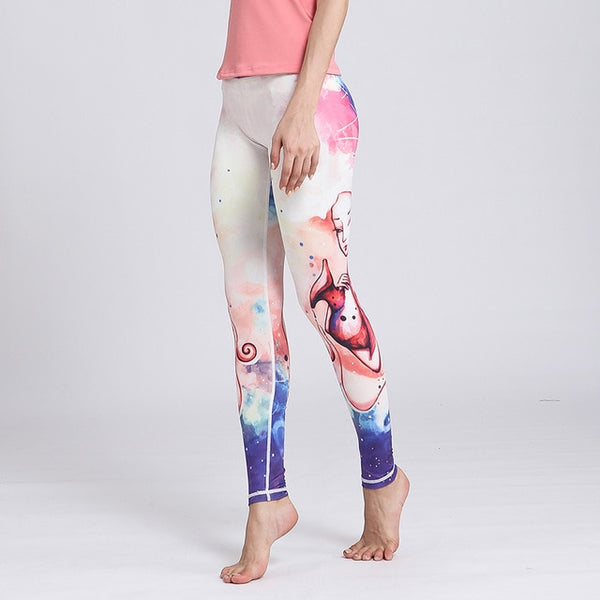 Women Fitness Yoga Pants The Zodiac Print Sport Tights Slim High waist | Vimost Shop.