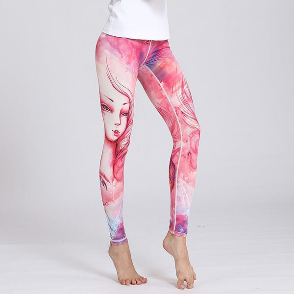 Women Fitness Yoga Pants The Zodiac Print Sport Tights Slim High waist | Vimost Shop.